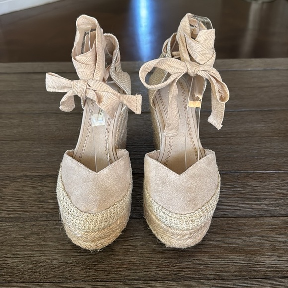 Corina Espadrille Wrap Platform Wedge Natural - Picture 3 of 8